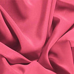 Geranium Pink Silk Crêpe de Chine Apparel Fabric