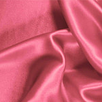 Geranium Pink Silk Crêpe Satin Apparel Fabric