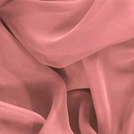 Tissu Couture Chiffon Rose blush en Soie