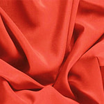 Tomato Orange Silk Crêpe de Chine Apparel Fabric