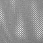 Gray, White Silk Polka Dot Fabric - Crepe Se Omnibus Micro Pois 201906
