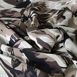 Tessuto Crepe Seta Foglie ST000195 per Abbigliamento