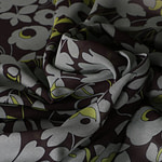 Tessuto Georgette Se Fiore Anni 70 ST000214 per Abbigliamento