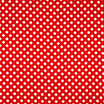 Tissu Raso Se Ominibus Pois 201303 Blanc, Rouge en Soie