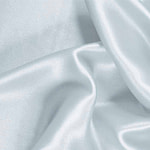 Light blue silk crêpe back satin fabric for dressmaking