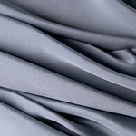 Avio blue silk crepe de chine fabric for couture | new tess