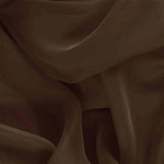Bark Brown Silk Chiffon Apparel Fabric
