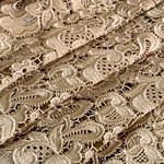 Tissu Macrame 003 Beige pour Robe de cérémonie