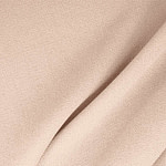 Tissu Couture Double crêpe de laine Rose poudre en Laine