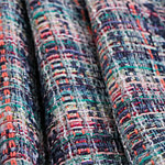 Multicolor bouclé fabric for dressmaking | new tess