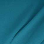 Turquoise Blue Wool Wool Double Crêpe Apparel Fabric