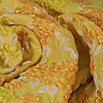 Yellow Woven Fabric - Jacquard 001
