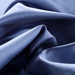 Bumblebe Blue Silk Shantung Satin Apparel Fabric