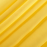 Sun Yellow Silk Chiffon Apparel Fabric