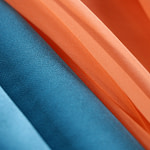 Antilles blue pure silk shantung satin fabric | new tess