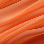 Apricot Orange Silk Chiffon Apparel Fabric