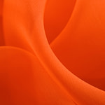Tissu Couture Chiffon Orange corail en Soie