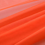 Tissu Couture Chiffon Orange corail en Soie