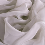 Dew silver chiffon fabric | new tess
