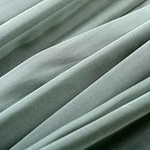 Army green chiffon fabric in pure silk | new tess