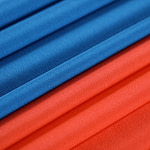 Orange crêpe de chine silk fabric | new tess