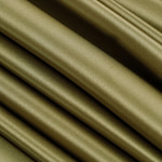 Tessuto Crepe Satin Oliva per Abbigliamento