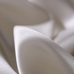Ivory white crêpe back satin fabric in pure silk | new tess