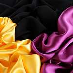 Black wool crêpe fabric | new tess
