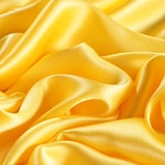 Sun Yellow Silk Crêpe Satin Apparel Fabric