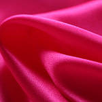 Tissu Crêpe Satin Fuchsia en Soie pour vêtements