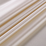 Milk white crêpe back satin fabric in pure silk | new tess