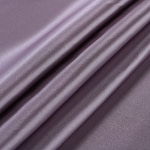 Pewter silver crêpe back satin fabric in pure silk | new tess