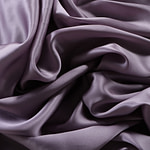 Pewter silver crêpe back satin fabric in pure silk | new tess