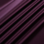 Aubergine purple crêpe back satin fabric in pure silk | new tess