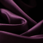 Aubergine purple crêpe back satin fabric in pure silk | new tess