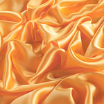 Yolk Orange Silk Crêpe Satin Apparel Fabric