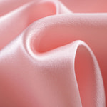 Quartz pink crêpe back satin fabric in pure silk | new tess