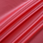 Geranium pink crêpe back satin fabric in pure silk | new tess