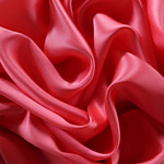 Geranium pink crêpe back satin fabric in pure silk | new tess