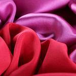 Orchid fuchsia silk crêpe back satin fabric for dressmaking