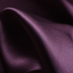 Plum purple crêpe back satin fabric | new tess