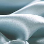 Light blue crêpe back satin fabric | new tess