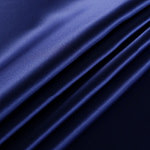 Sapphire blue crêpe back satin fabric in pure silk | new tess