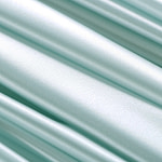 Water blue crêpe back satin fabric | new tess