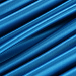 Tissu Couture Crêpe Satin Bleu portofino en Soie