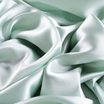 Chlorophyll green crêpe back satin fabric | new tess