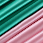 Green crêpe back satin fabric | new tess