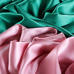 Tissu Couture Satin stretch Rose bébé en Soie, Stretch