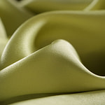 Tessuto Crepe Satin Lime per Abbigliamento
