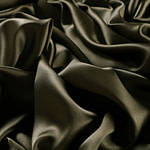 Tessuto Crepe Satin Militare per Abbigliamento